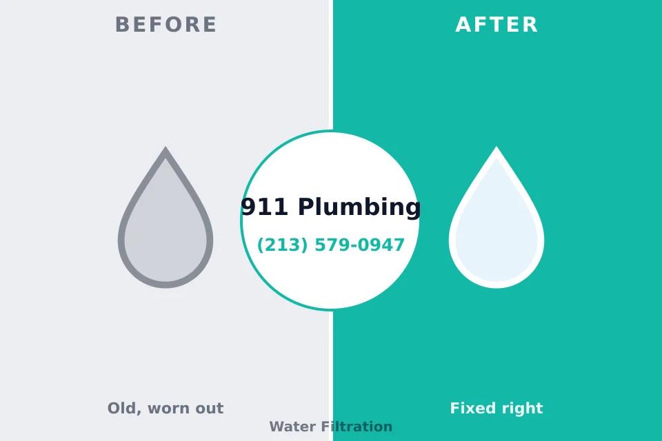 Before and after: plumbing repair Pleasant Valley, WV